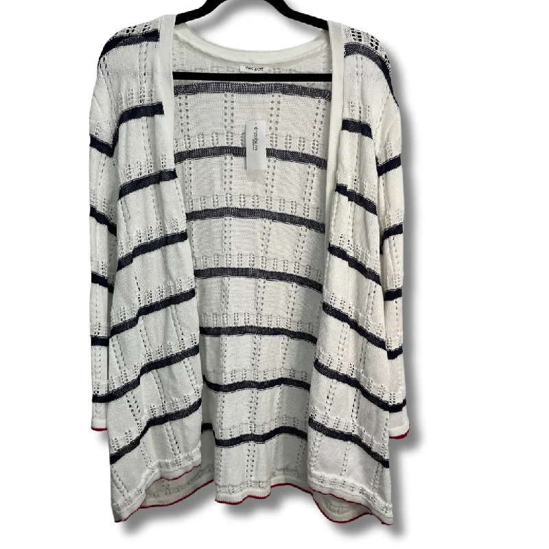 Cardigan By Westport In White, Size: 3x