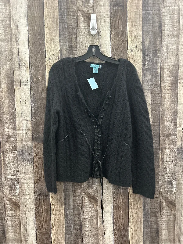 Sweater Cardigan Cashmere By Cme In Black, Size: L