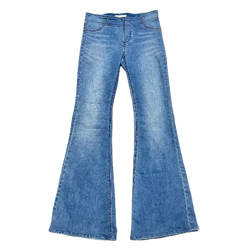 Jeans Flared By Free People In Blue Denim, Size: 2