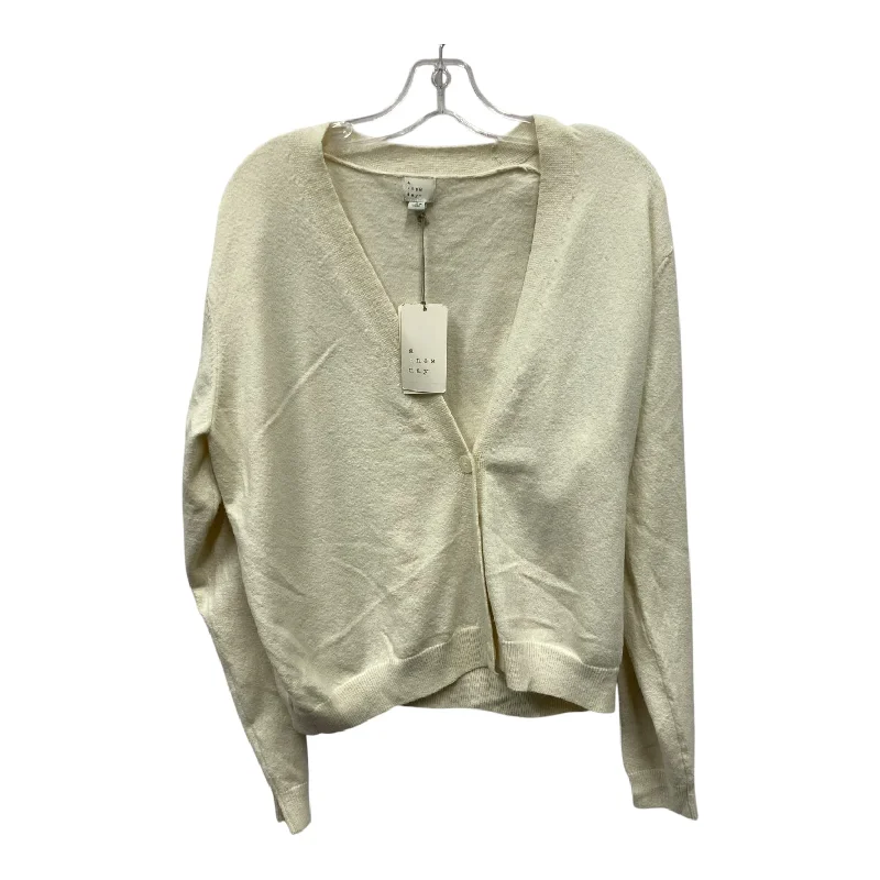 Sweater Cardigan By A New Day In Beige, Size:L