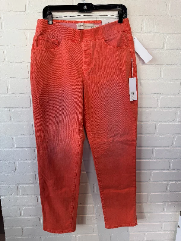 Jeans Jeggings By Soft Surroundings In Orange, Size: 10