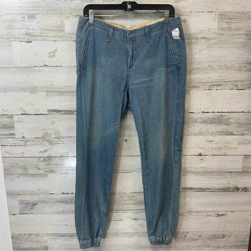 Jeans Straight By Rag & Bones Jeans In Blue Denim, Size: 8