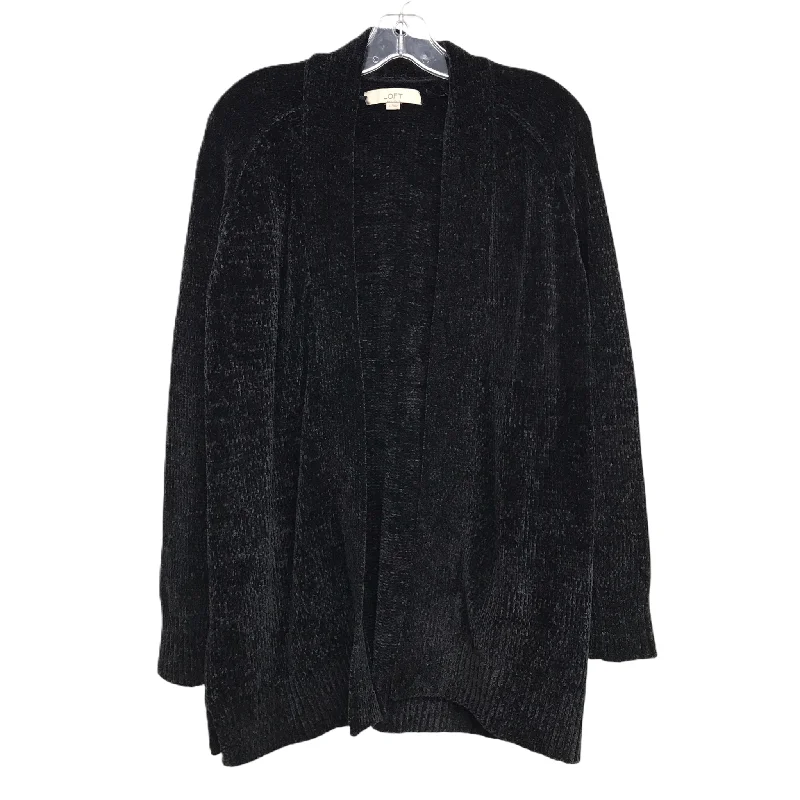 Sweater Cardigan By Loft In Black, Size: S