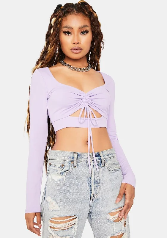 Doin' It Again Cutout Crop Top