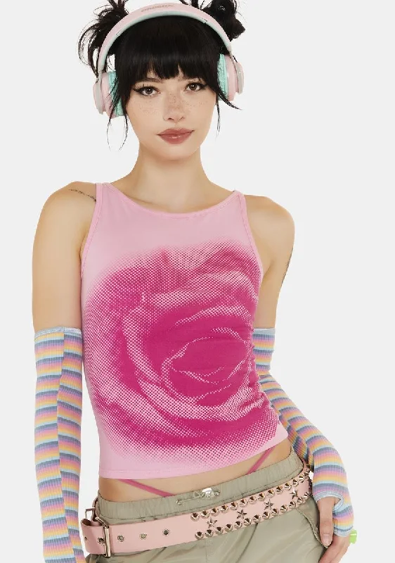 Candy Coming Up Roses Tank Top