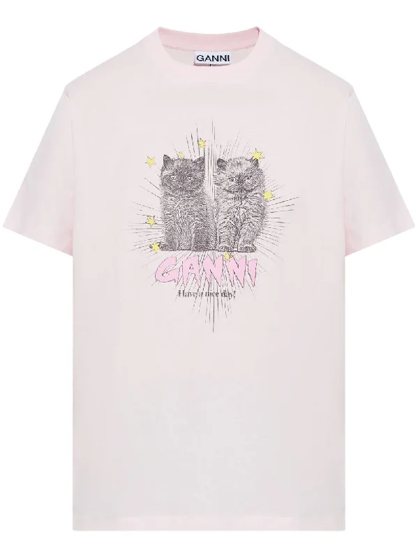 Ganni Women's T-Shirts And Polos pink