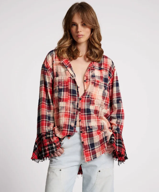 BLEACHED CHECK FANTASIE SHIRT