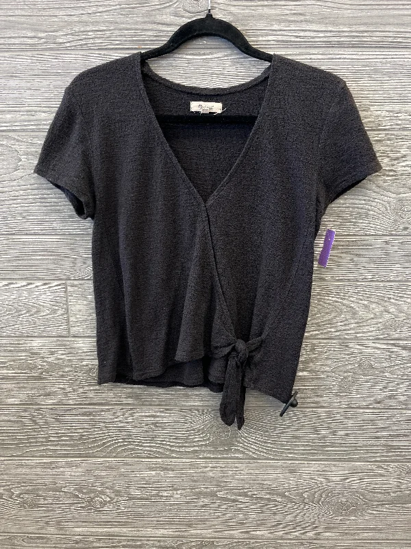 Top Short Sleeve By Madewell In Black, Size: Xs