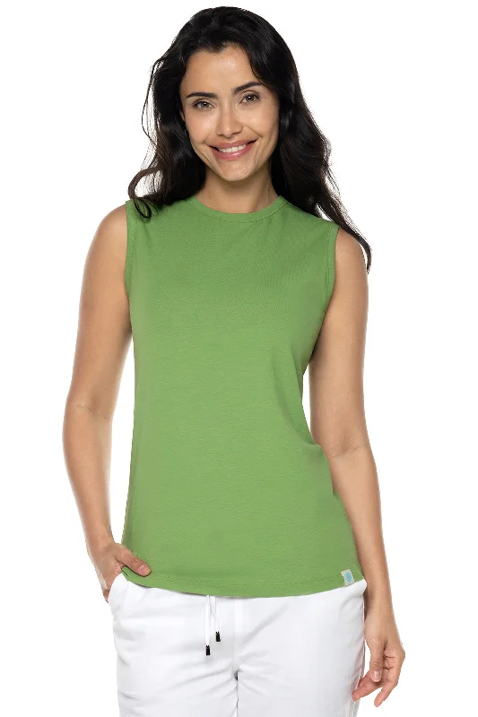 Women's LumaLeo High Neck Tank Top | Soft Fern