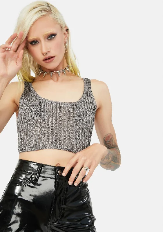 Flash Forward Knit Crop Top