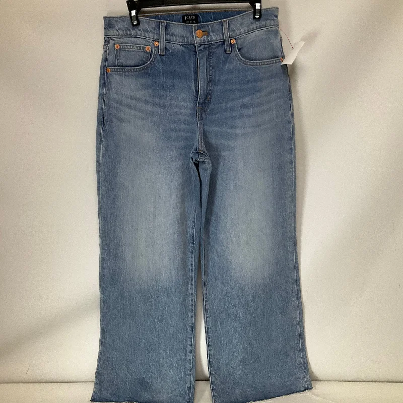 Jeans Wide Leg By J. Crew In Blue Denim, Size: 6