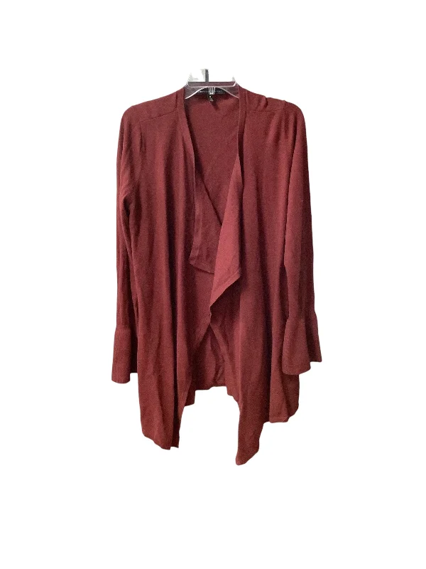 Sweater Cardigan By White House Black Market In Maroon, Size: M