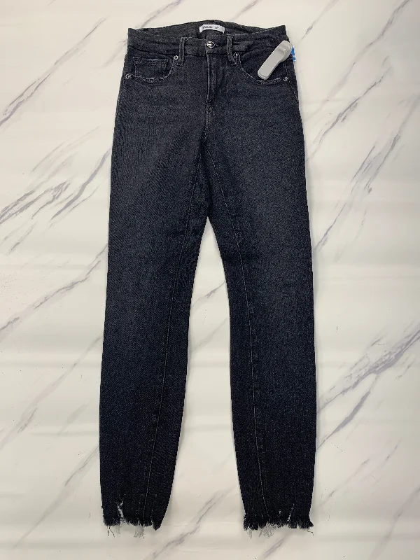 Jeans Skinny By Good American In Black, Size: 0