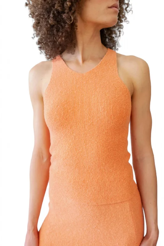 Ally Tank Top In Persimmon