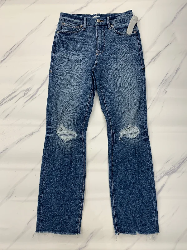 Jeans Skinny By Good American In Blue, Size: 2