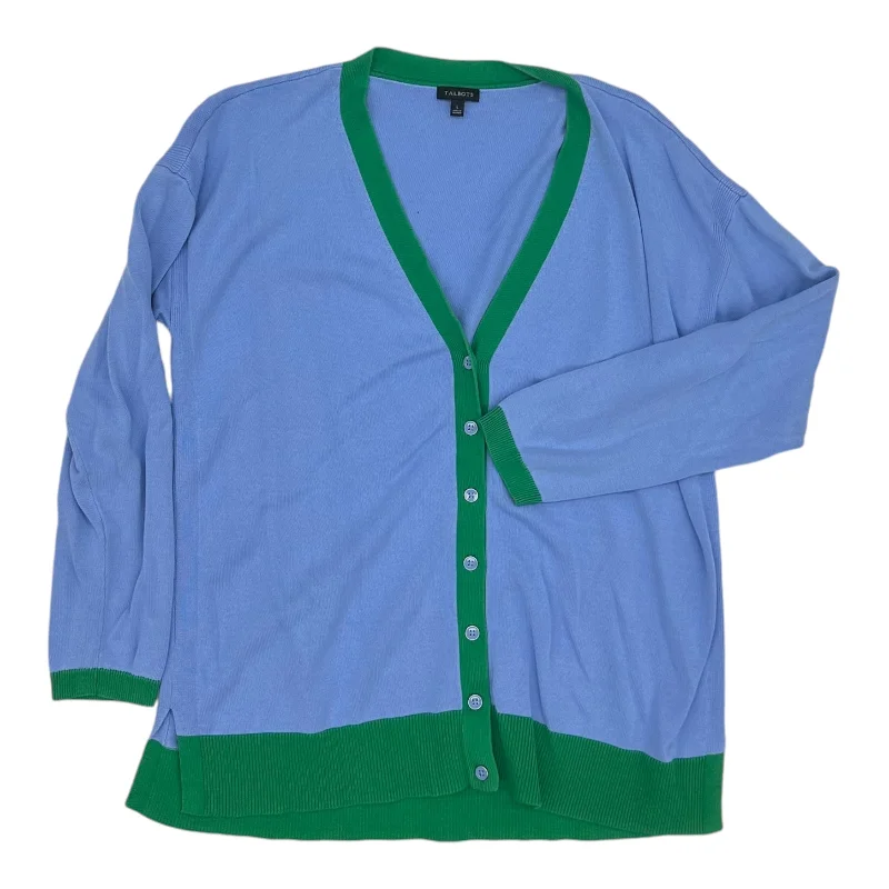 Cardigan By Talbots In Blue, Size:L