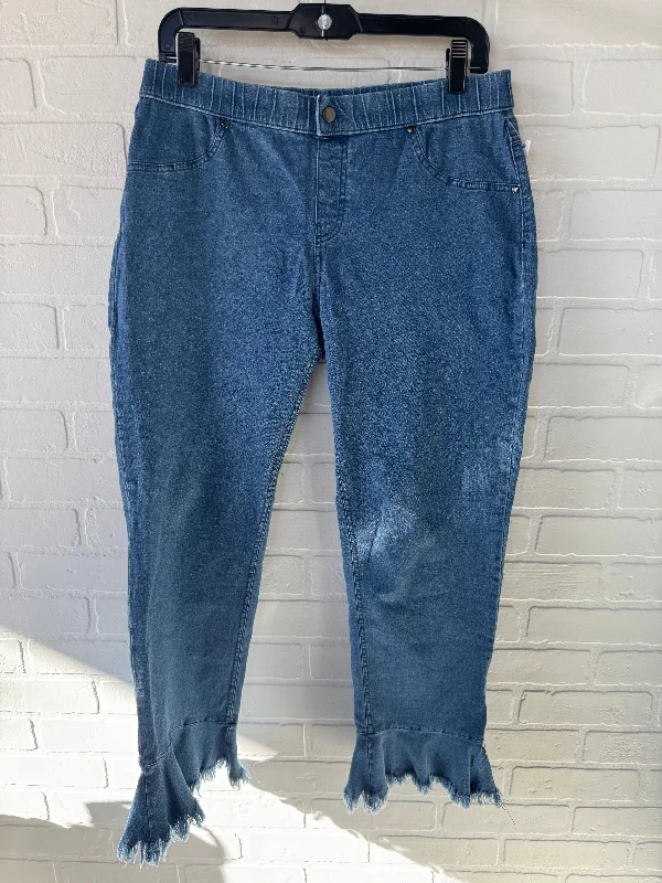 Jeans Straight By ZEZA B In Blue Denim, Size: 12