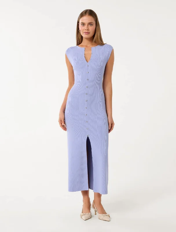 Fashion Sale Aster Hook and Eye Detail Midi Dress