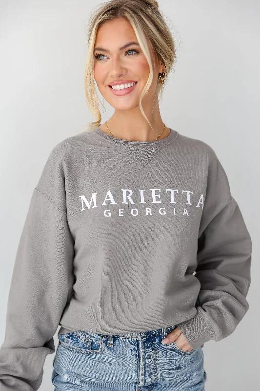 Budget Friendly Light Grey Marietta Georgia Pullover