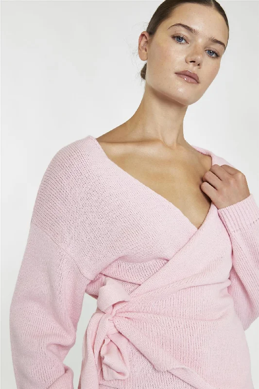 Limited Quantities Pretty-Pink Wrap -Cardigan