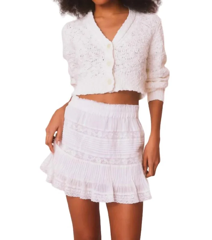 Moulin Mini Skirt In True White