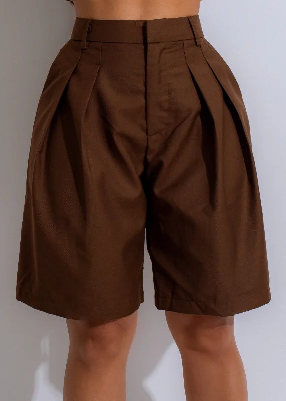 Timeless Trousers Shorts Brown