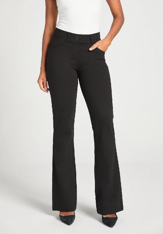 7-Pocket Dress Pant Yoga Pant | Bootcut (Black)