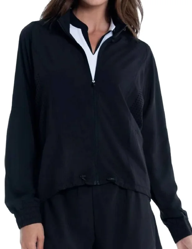 Moisture Wicking Jacket In Black