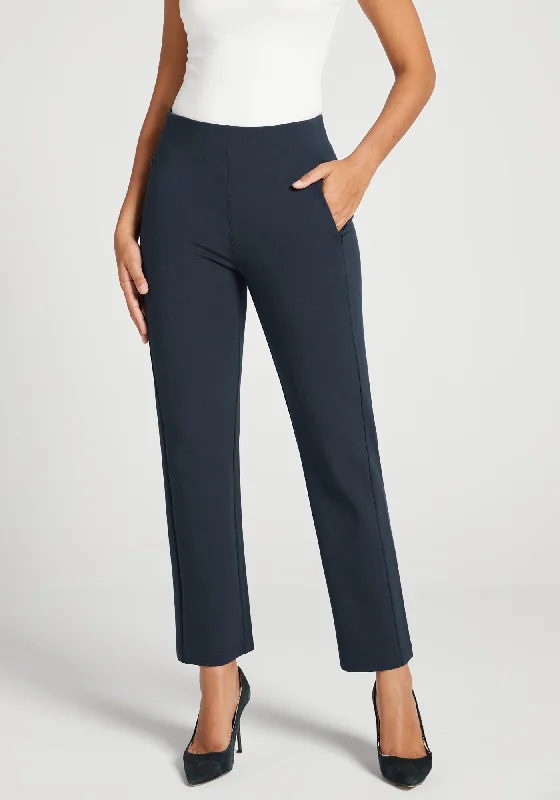 Monroe Crop Trouser | Straight (Navy)