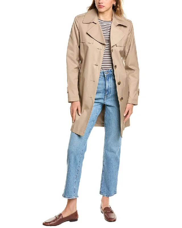 Sam Edelman Two-Tone Single-Breasted Coat