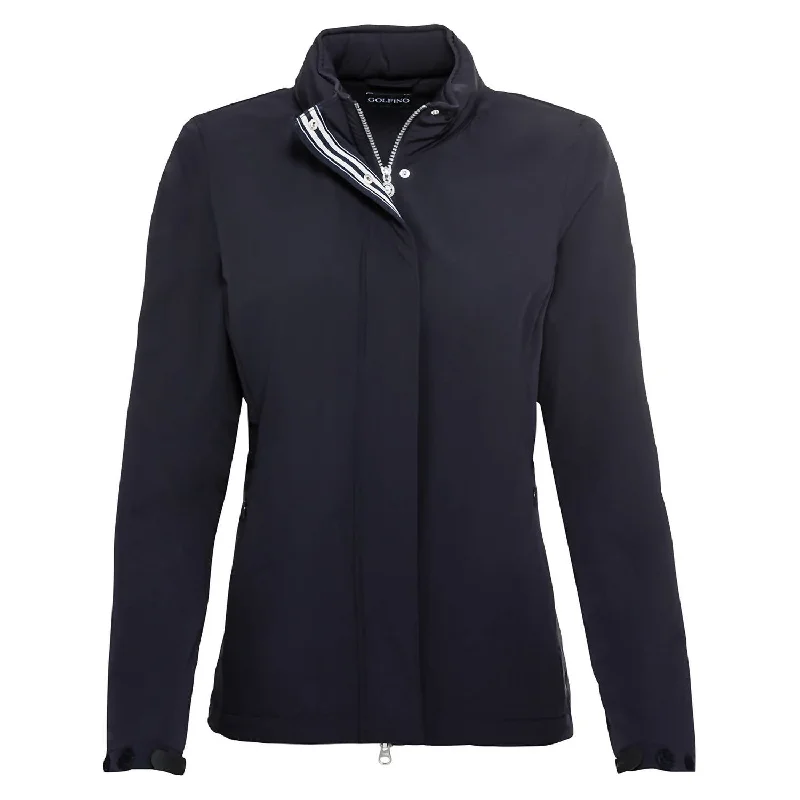 The Glenda Jacket In 580 Dark Navy