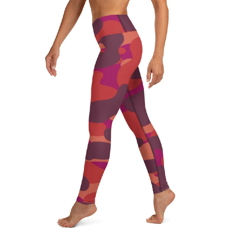 Vibrant Camouflage High Waist Leggings