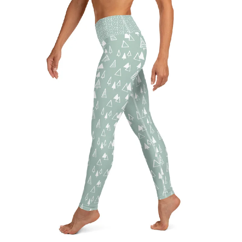 Winter Trees High Waist Leggings